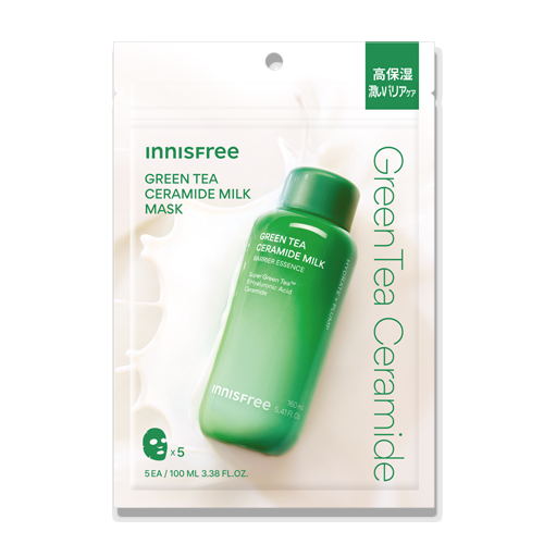 グリーンティー　セラミド　ミルク　エッセンスマスク