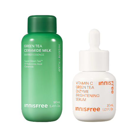 グリーンティー セラミドミルク エッセンストナー×美容液