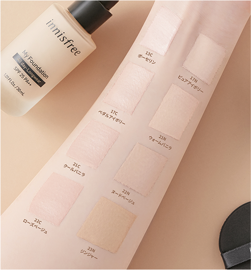マイファンデーション オールデイ ロングウェア SPF25 / PA++｜イニス 