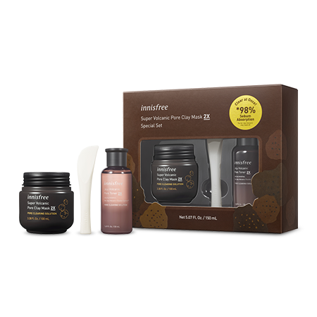 スーパーヴォルカニック ポア クレイマスク 2x スペシャルセット イニスフリー Innisfree スーパーヴォルカニック ポア クレイマスク 2x スペシャルセット イニスフリー Innisfree